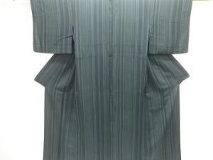 縞模様単衣小紋着物